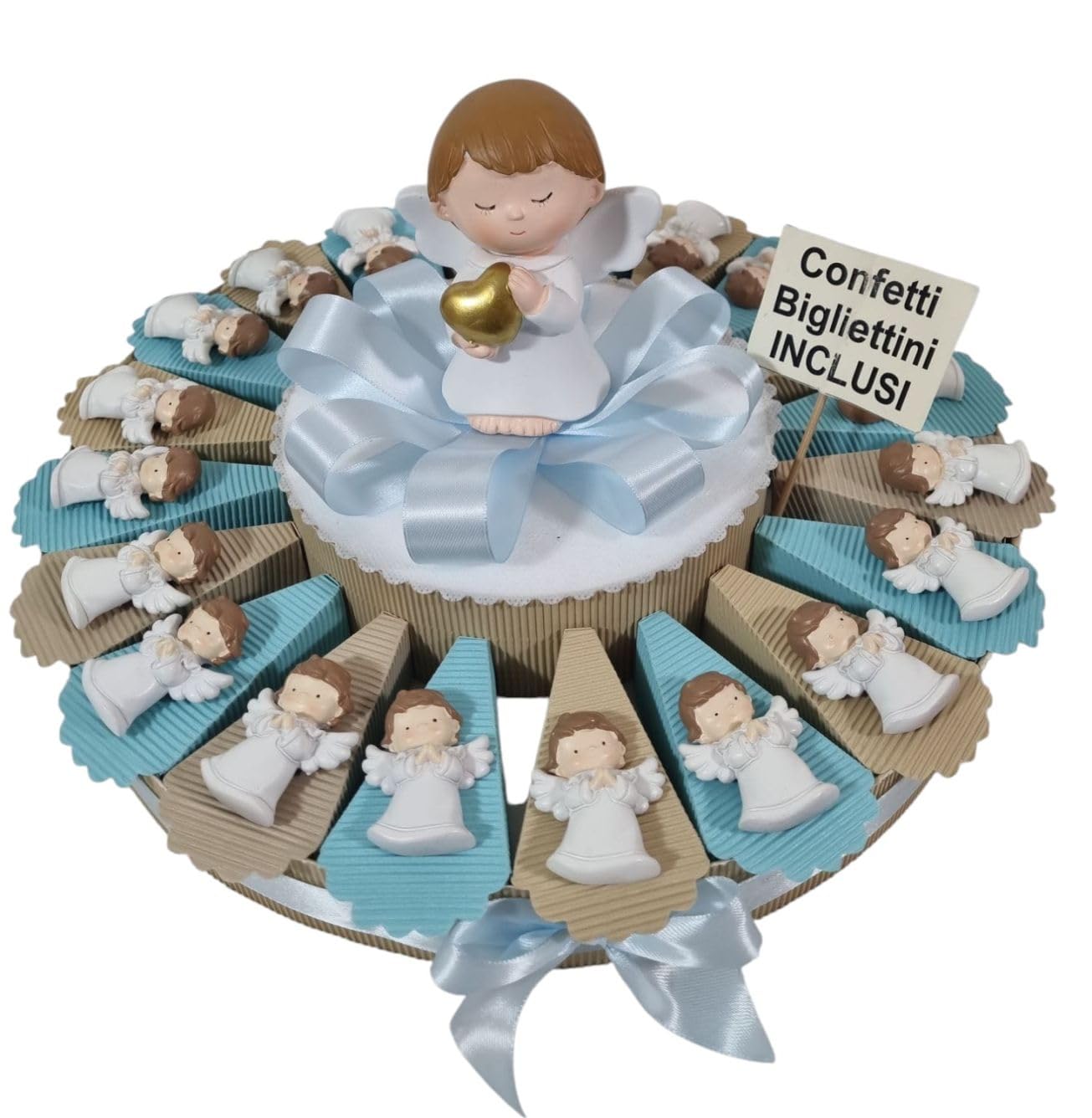 Bomboniere magnete albero della vita ceramica rosa per battesimo| Sindy Bomboniere