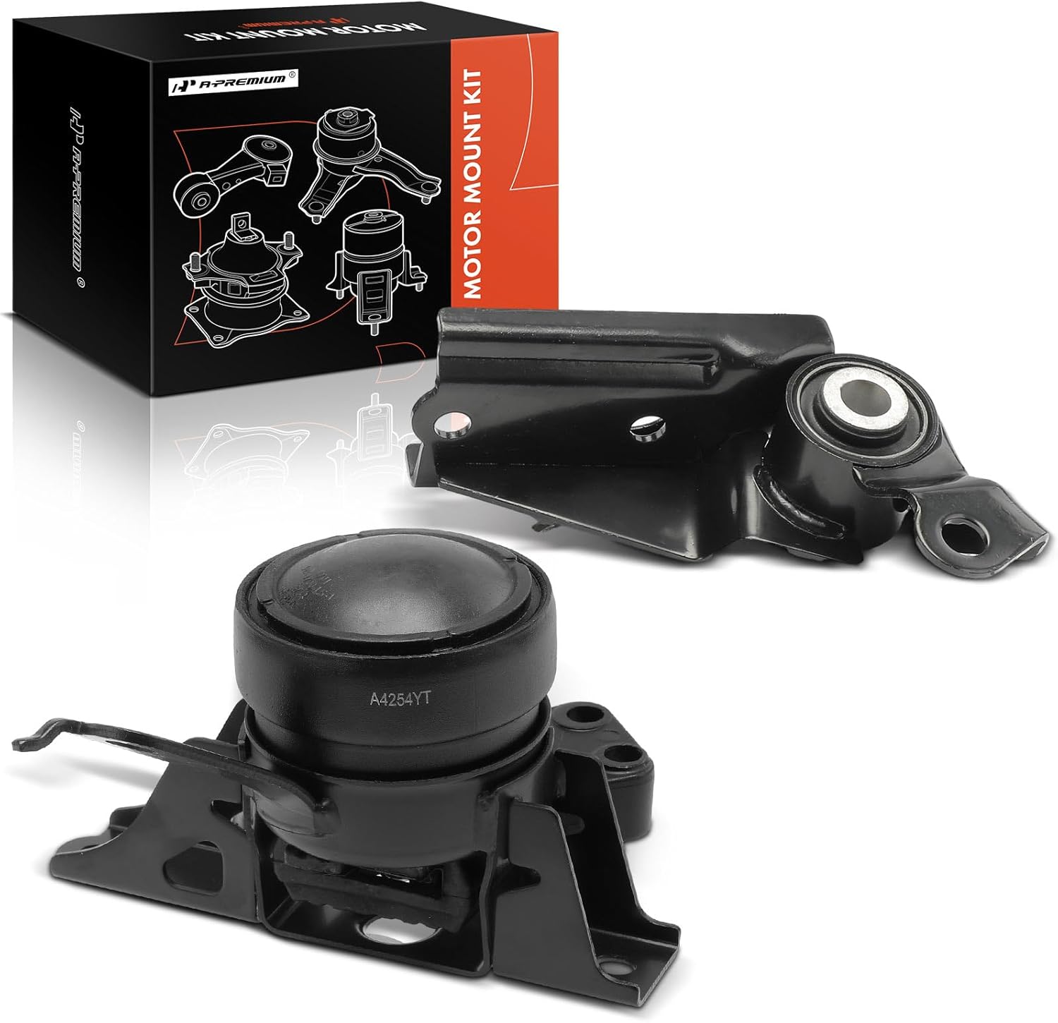 A-Premium Engine Motor Mount Kit Compatible with Toyota Yaris 2006-2017 1.5L, Automatic Transmission, 2-PC Set