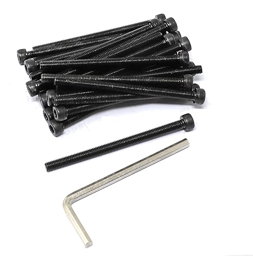 Miniatura 196 de iexcell 720 piezas de acero de aleación M4 x 6/8/10/12/16/20/25/30/35/40/45/50 de grado 12.9, tornillos de cabeza hexagonal, tornillos, arandelas