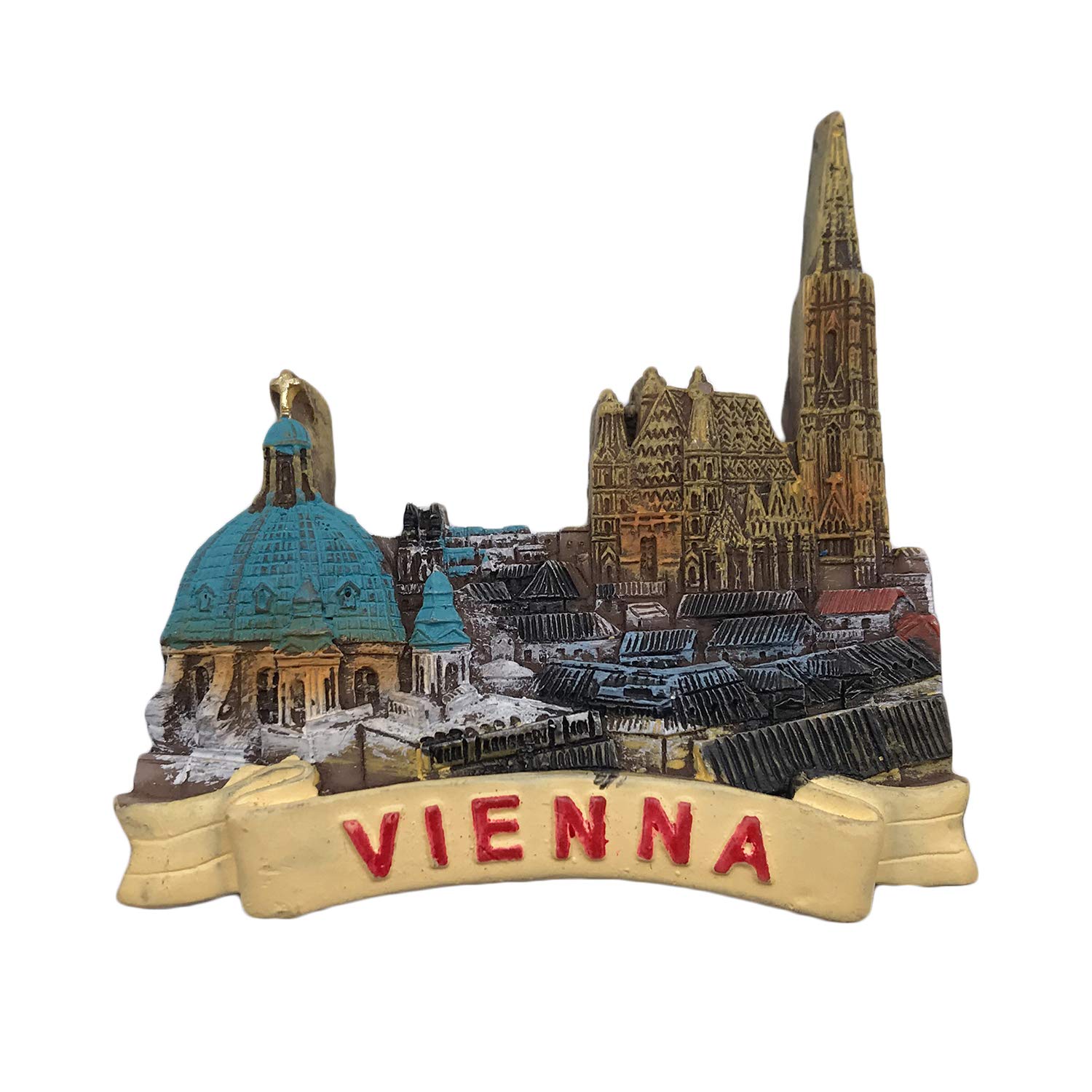 Wedarego Austria Vienna 3D Refrigerator Magnet Tourist Souvenirs Resin Magnetic Stickers Fridge Magnet Home & Kitchen Decoration From China