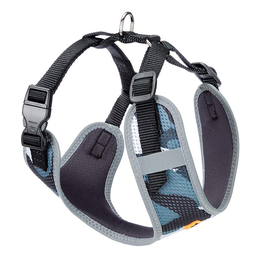 Ferplast Dog Harness Medium NIKITA M, Breathable Dog Harness, Padded and Adjustable, Easy to Wear, Reflective Edges, Chest 38-55 cm. Grey โ image 1