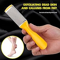 Vista 2 de 4 unidades de limas de pedicura para pies con raspador de pies de doble cara para piel muerta, herramientas profesionales para el cuidado