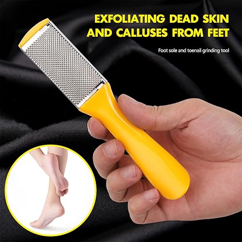 Miniatura 2 de 4 unidades de limas de pedicura para pies con raspador de pies de doble cara para piel muerta, herramientas profesionales para el cuidado de los