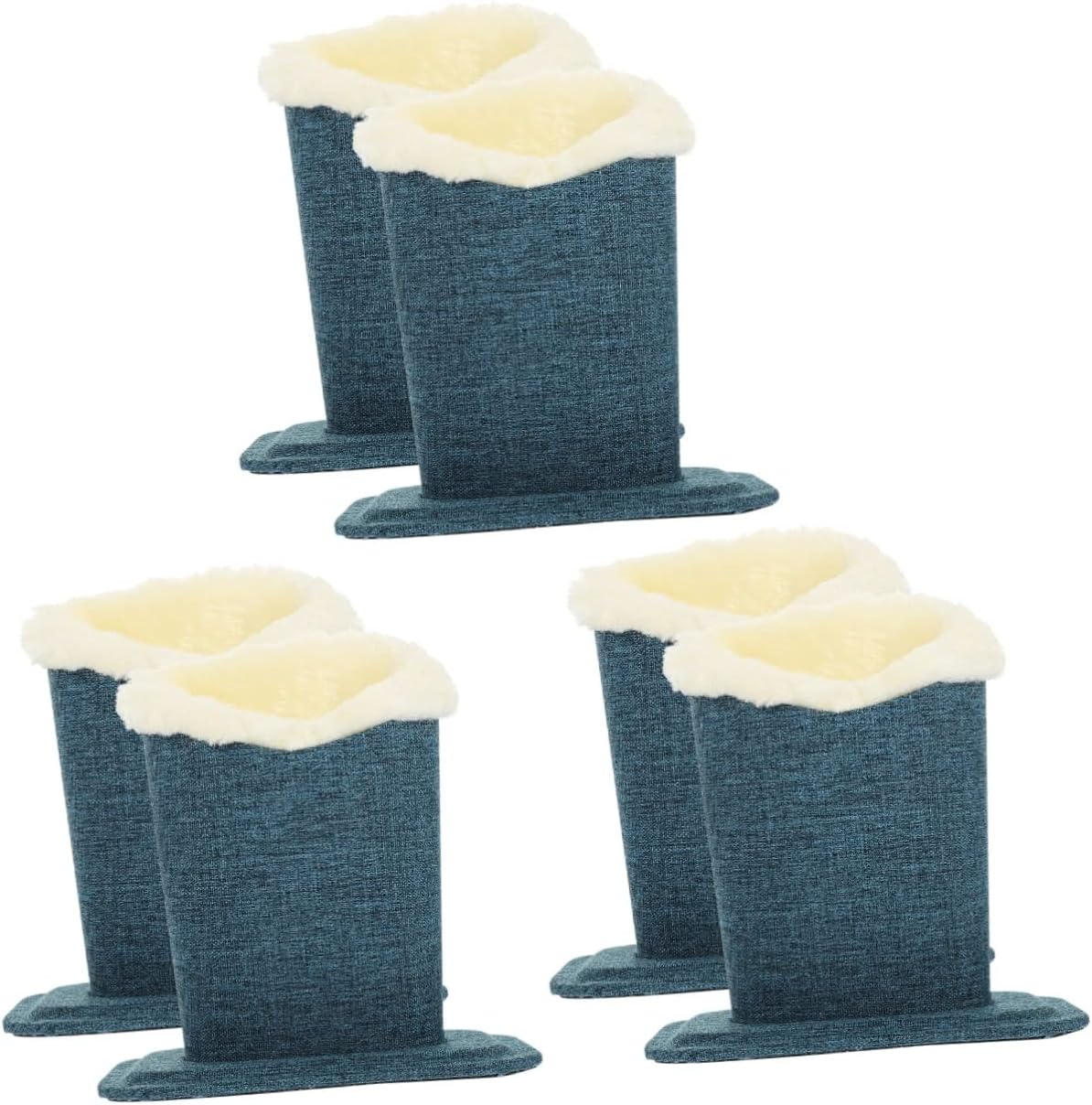 6pcs Stylish Glasses Holder Stand Chic Eyeglasses Organizer for Desk Bedroom and Office Plush Lined Display Rack for Sunglasses and Eyewear