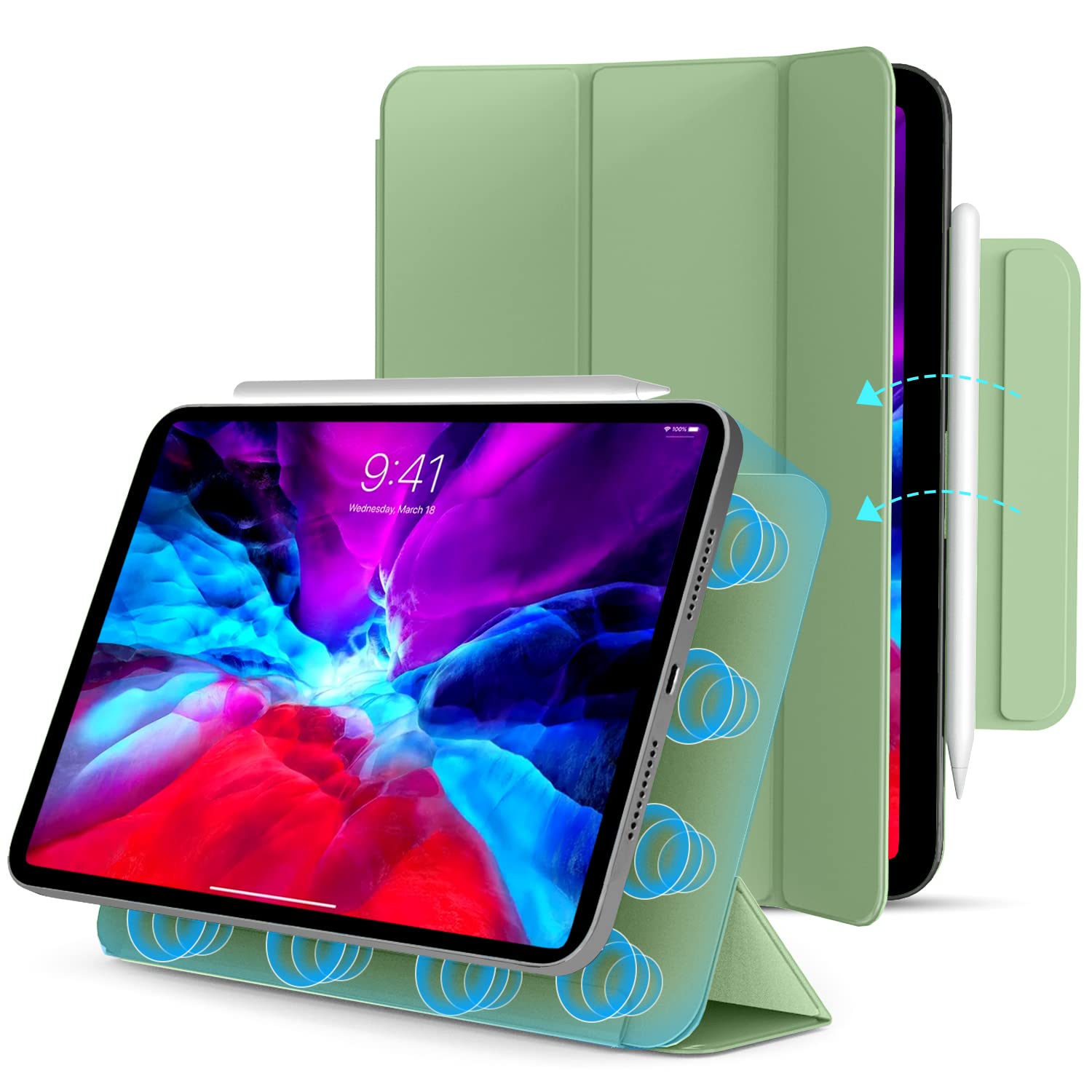 ZOYU Magnetic Case for iPad Pro 11 inch 4th/3rd/2nd/1st Generation