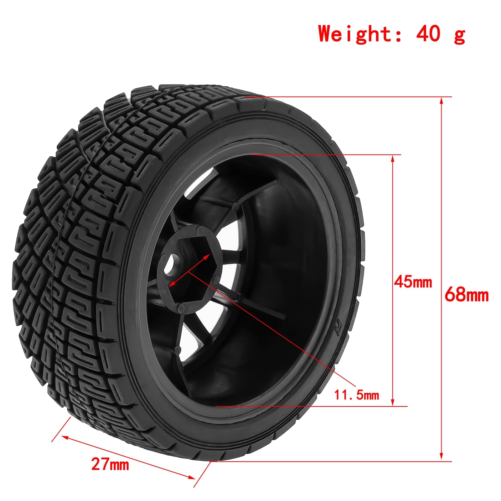Amazon.co.jp: タミヤ TT01 TT02 タイヤ、JUANZI 4 個リモート
