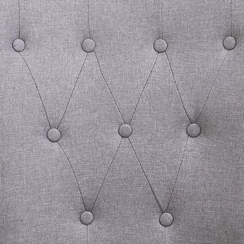 Miniatura 8 de 6-Piece Light Gray Fabric Dining Chairs with Armrests, Modern Farmhouse Kitchen Chairs, Oak Wood Frame Comfortable Upholstered Seating for Dining