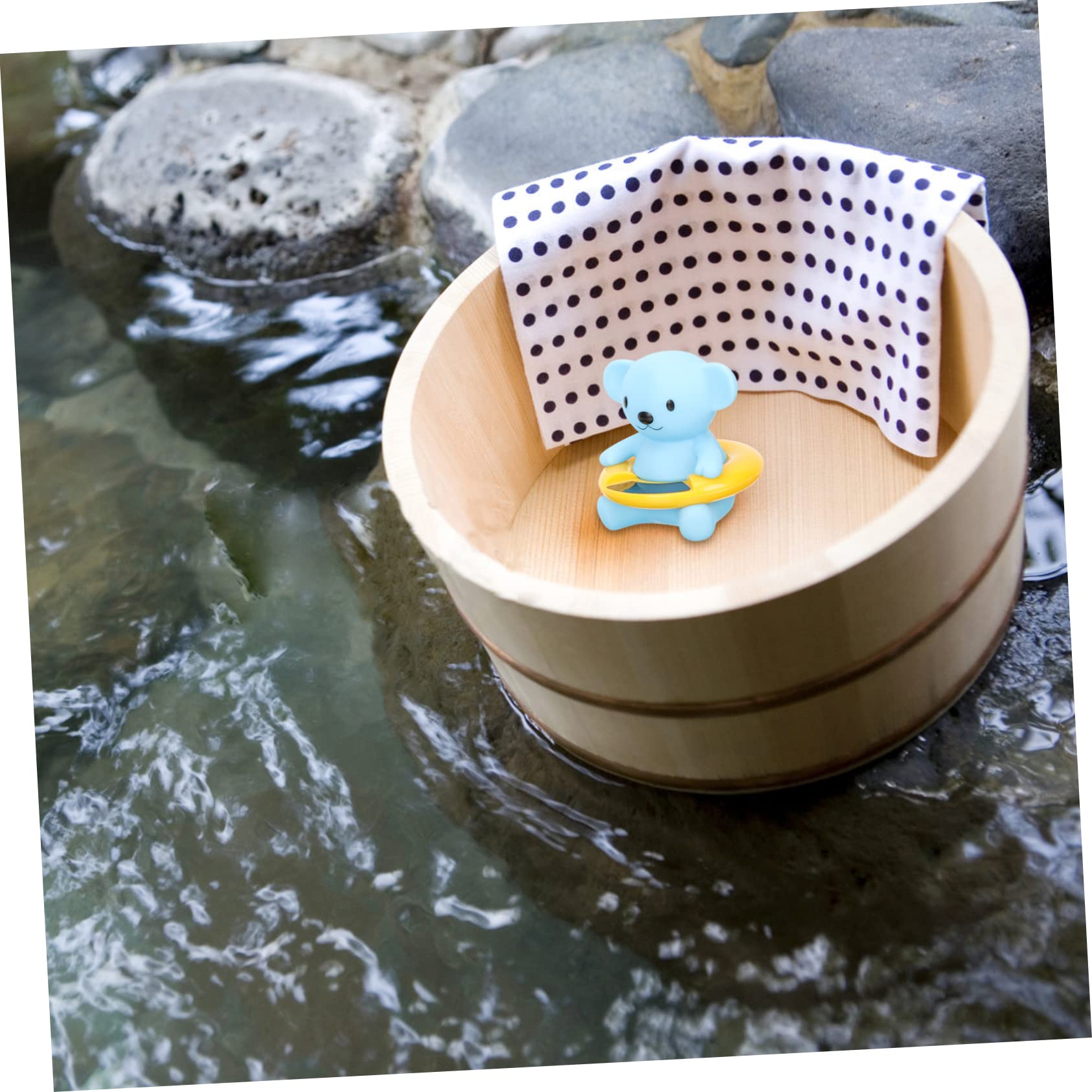 Mipcase 3pezzi Termometro Per Bagnetto e Piscina Monitoraggio Per Ragazza e Ragazza Design Galleggiante Display Lcd Misurazione Precisa Della Temperatura Per La