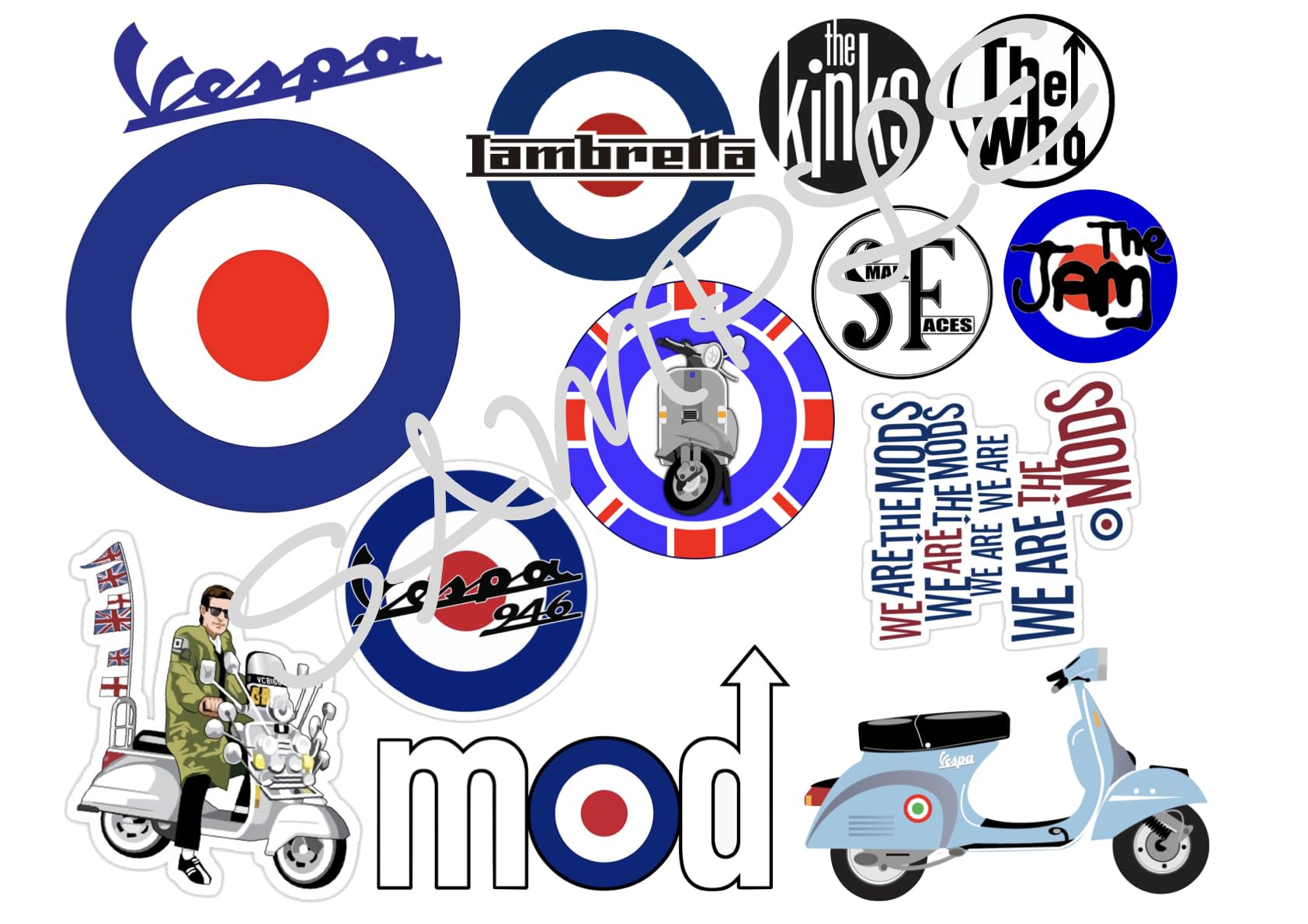 Mods Edible Icing Sheet A4 Cake Toppers