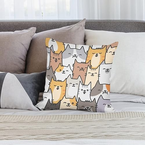 Miniatura 8 de Fundas de almohada de poliéster, fundas de almohada cuadradas decorativas de moda para sofá, cama, sofá de sala de estar, granja, 18 x 18 pulgadas