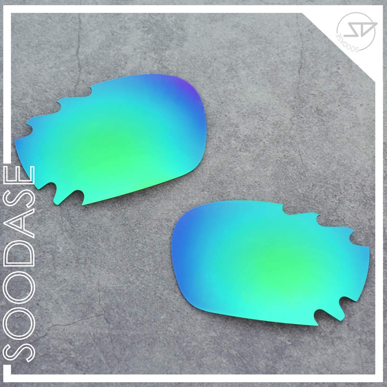 Per Oakley Racing Jacket Vented Occhiali da Sole Rosso/Blu/Verde Lenti di Ricambio Polarizzate