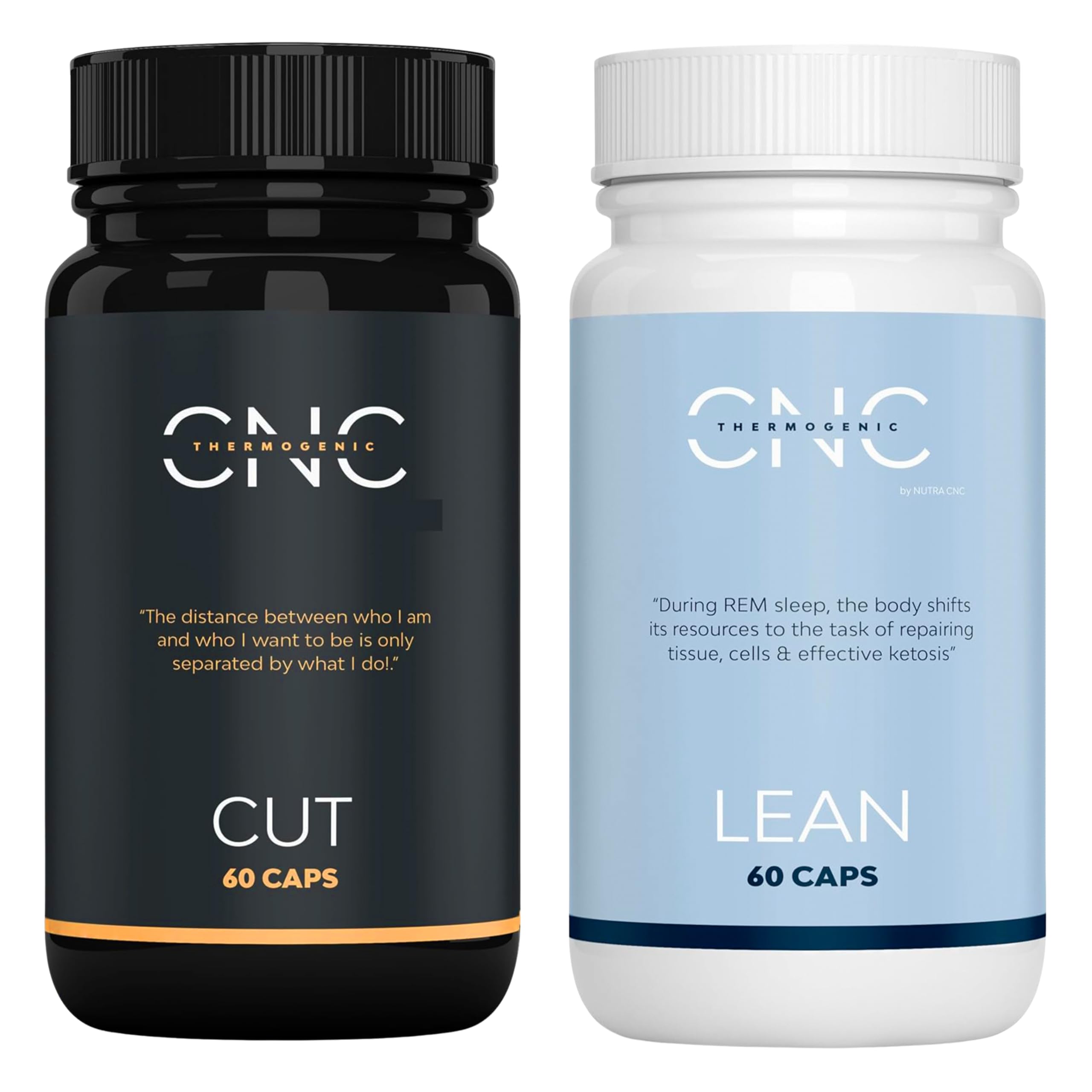 Quemagrasas Potente para Adelgazar CUT+LEAN 2x pack, Pastillas para Adelgazar Muy Rapido – Control del Apetito con L-Carnitina, Garcinia y Curcuma – Rapido, Efectivo para Mujer y Hombre