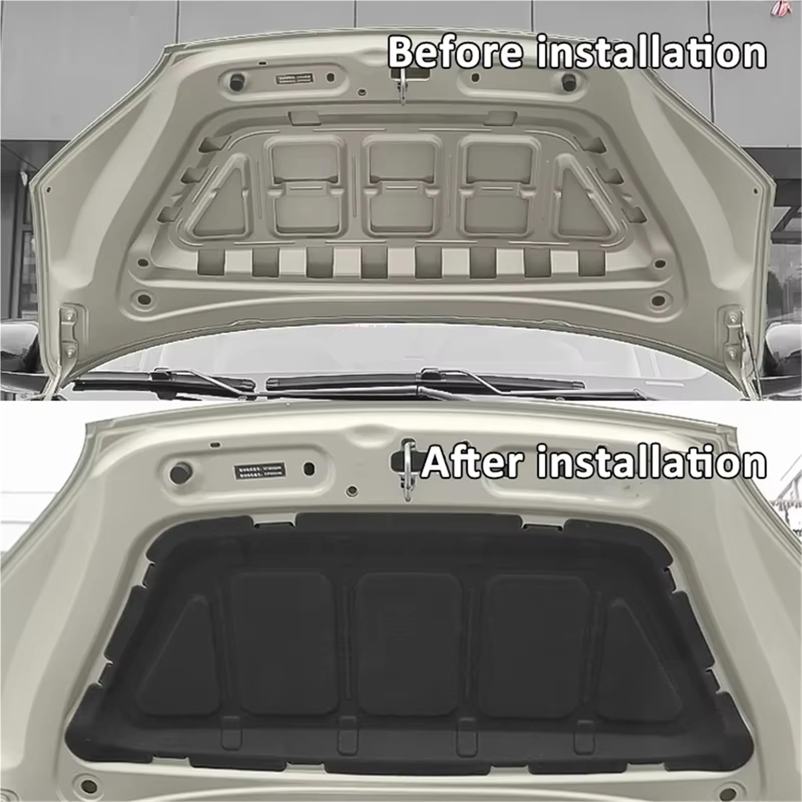 Mitsubishi Outlander ZG 2006 2007 2008 2009 2010 2011 2012 izolacja akustyczna maski silnika z bawełny