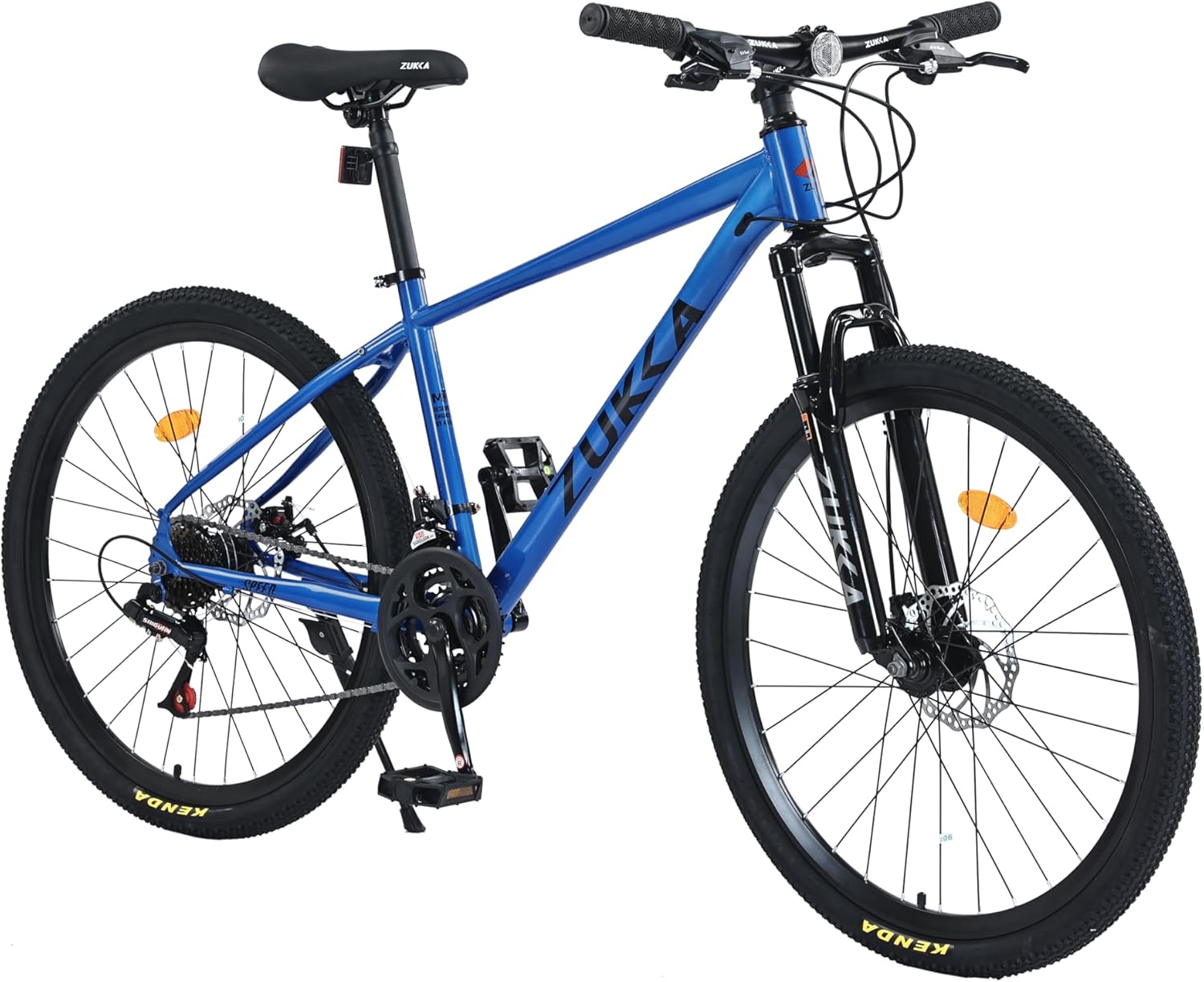MEGHNA Mountain Bike 26 Inch Bike Front Suspension Dual Disc Brake Student Bicycle All Terrains Mountain Bike 24 Speed Hardtail MTB for Teen Women Men
