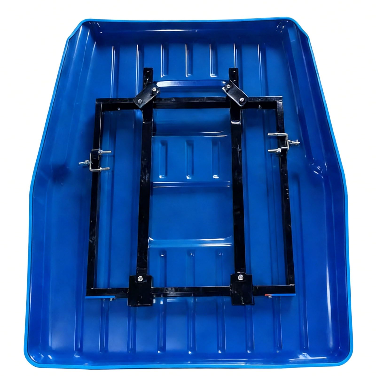 OWOHYG Mower Canopy Iron Plate Material Universal Tractor Canopy Durables Sun Rain Protection 146Cm X 168Cm For Compact Tractors Mowers With Diagonal Bracing And Screws.Blue