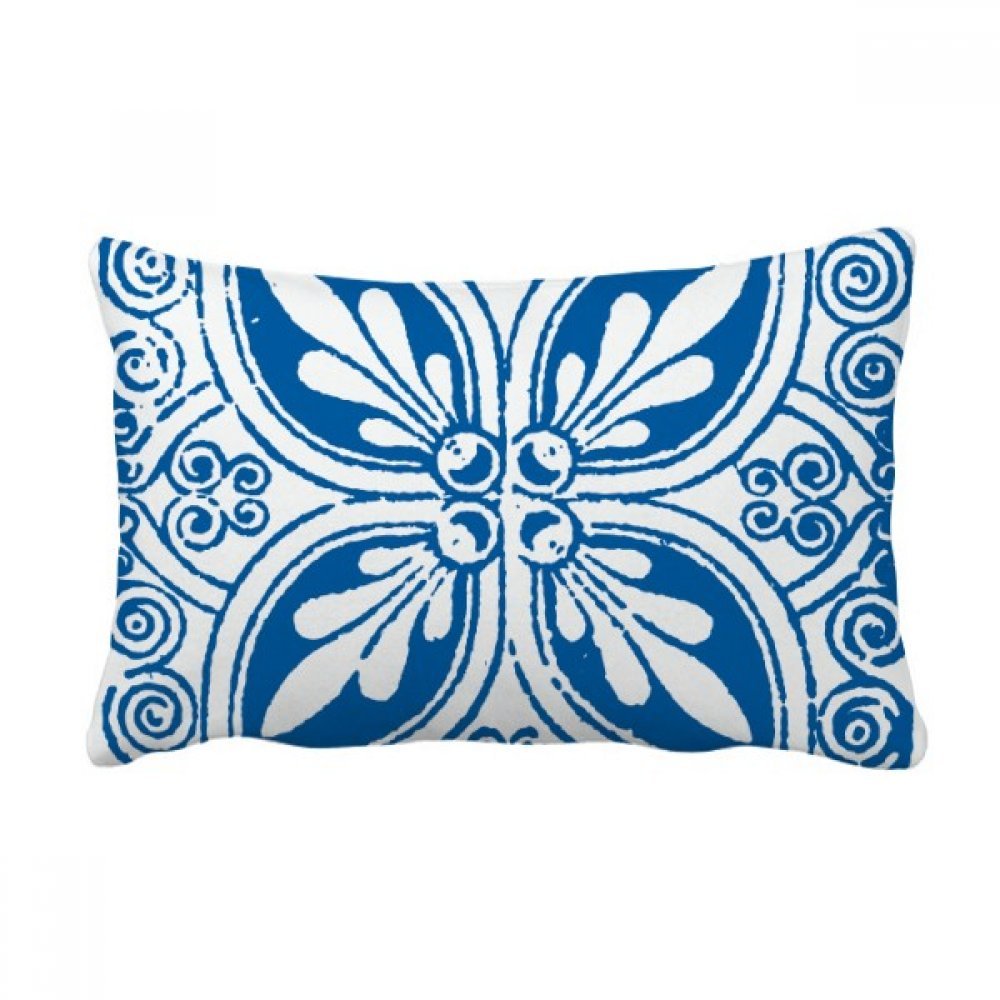 Coussin de canapé bleu Talavera fleur pour décorer votre salon élégant