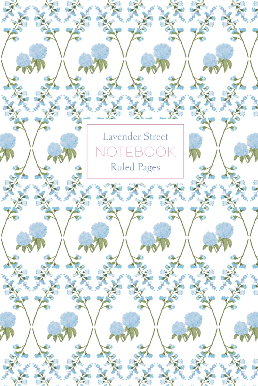Blue Hydrangeas Notebook: Ruled Pages