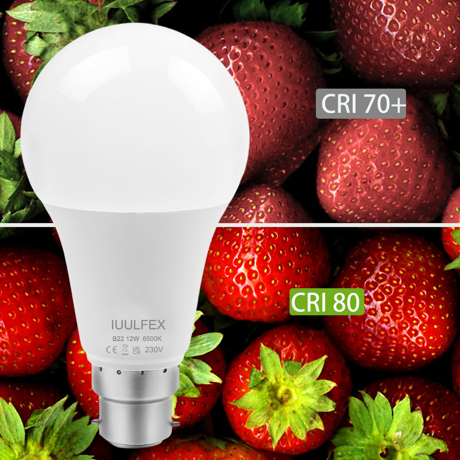IuulFex B22 Bayonet Light Bulb 100W Equivalent, Energy Saving 12W LED Bulbs 1320 Lumens, Non-Dimmable, 6 Pack - Image 4