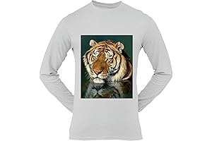 Striking and Vibrant: California Bengal Tiger Long Sleeve T-Shirt