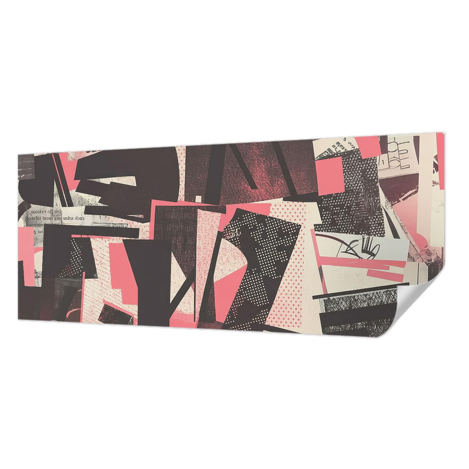 Papier peint auto-adhésif 250x104 cm au motif de collage géométrique Tulup