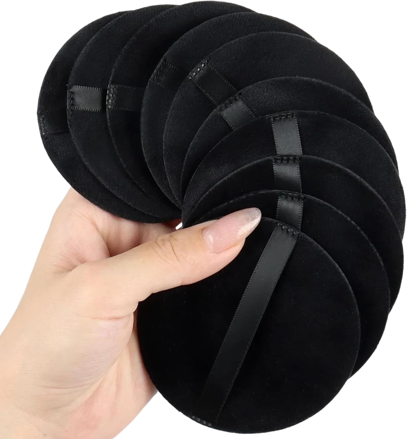 Reusable Cotton Pads for Face – 10 Pack Soft Bamboo Makeup Remover Rounds with Washable Mesh Bag – Eco-Friendly Facial Cleansing Cloths for Skincare, Toner, and Eye Makeup Removal (G)