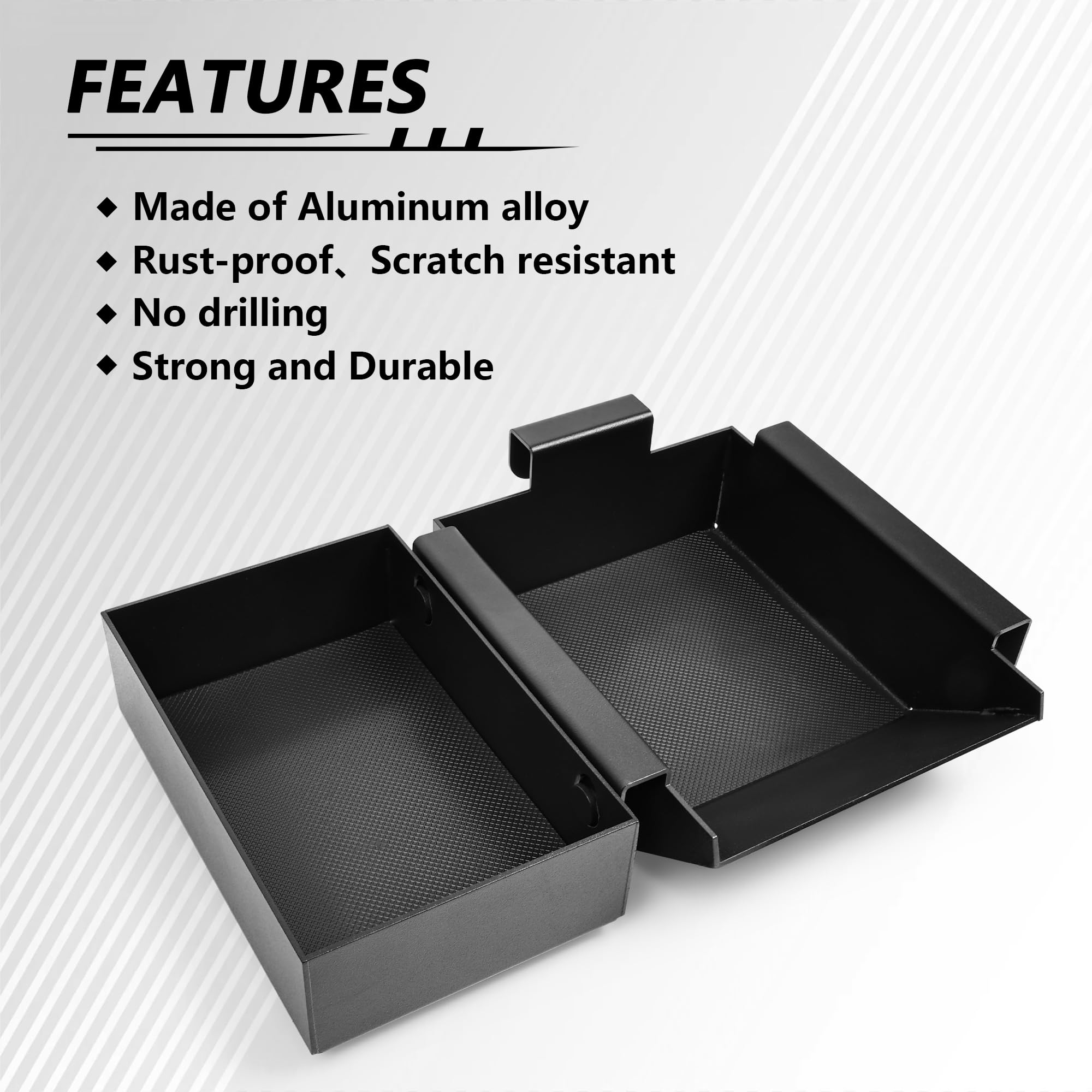 sukemichi Organizador de asiento delantero de coche para accesorios Jeep JL, bandeja de almacenamiento delantera debajo del asiento para Jeep Wrangler JL Gladiator JT 2018-2025, organizador de