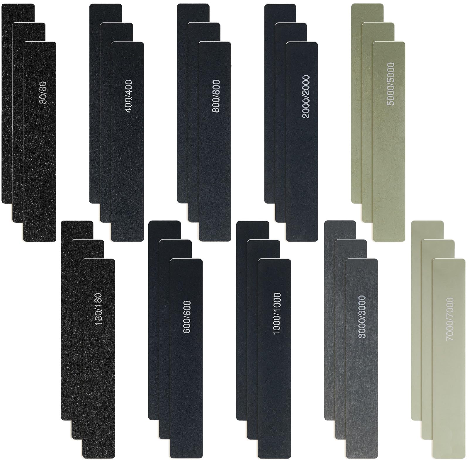 30 Bastoncini Abrasivi per Carta Vetrata per Modelli in Plastica Strumenti Assortiti per Levigatura in Metallo e Legno Bastoncini di Lucidatura Mini Levigatrice Manuale per Dilettanti