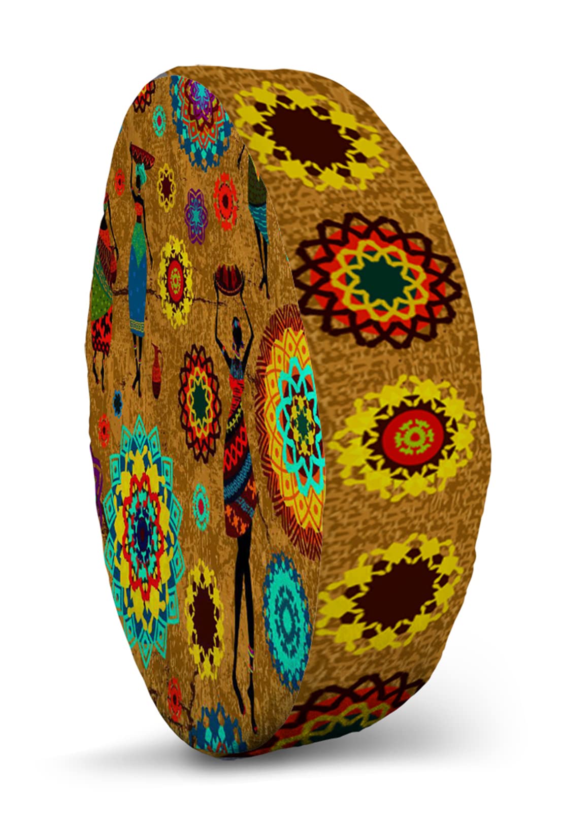 Mukesh Handicrafts Memory Foam Cushion, 14x14 inch, Multicolour 4