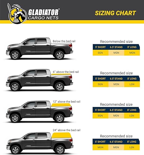 Miniatura 6 de Red Gladiator Cargo Red para carga para camionetas Negro