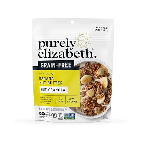 purely elizabeth Puramente Elizabeth GrainFree Superfood Granola GlutenFree Vegan  Paleo Keto Certificado hecho con puré orgánico 8oz mantequilla de
