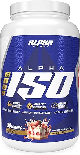 Miniatura 10 de ISO - Polvo aislado de proteína de suero de leche 100% bajo en carbohidratos, 0.88 onzas por porción, ayuda a apoyar el crecimiento muscular, bajo