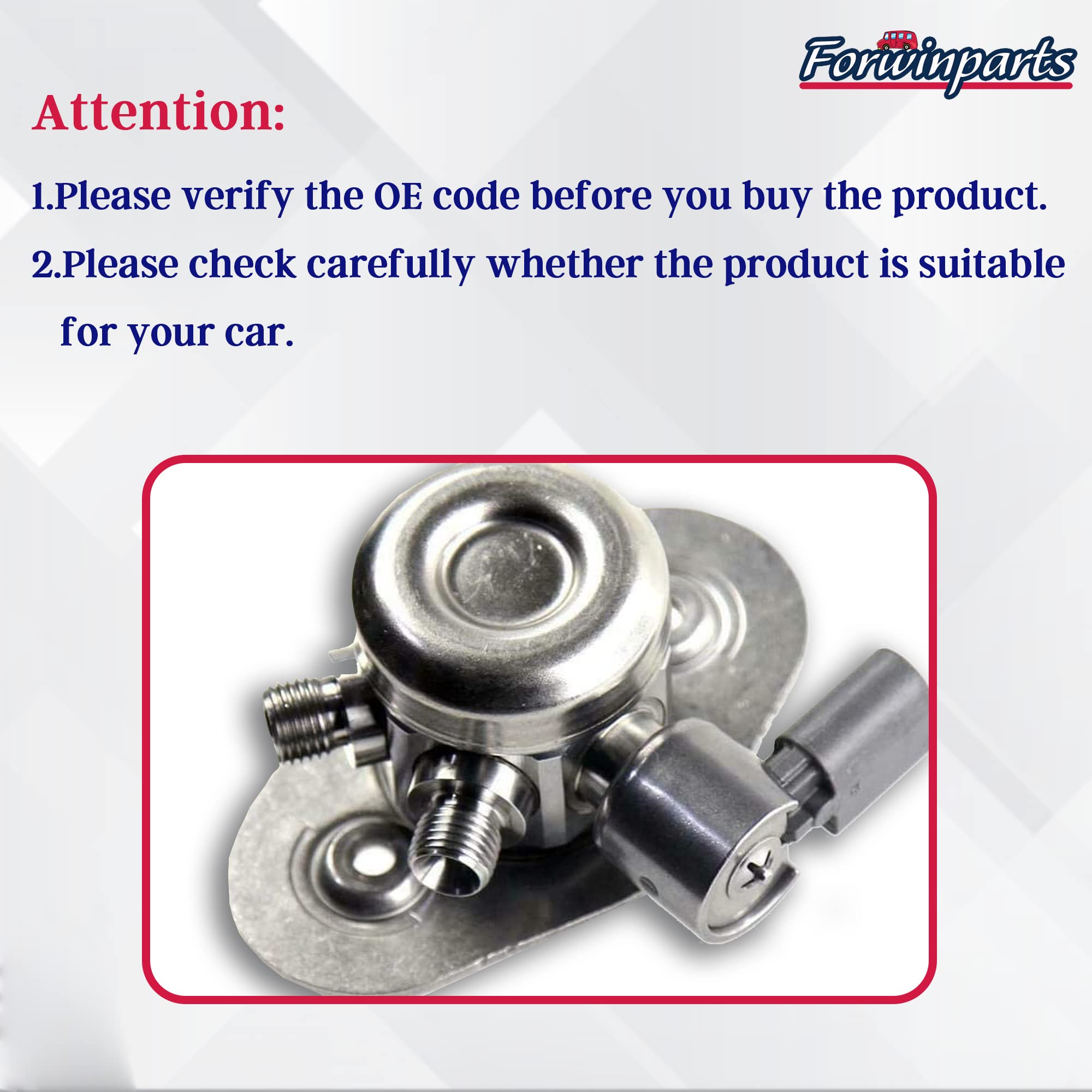 Amazon.com: Forwinparts High Pressure Fuel Pump 13517584461 323 