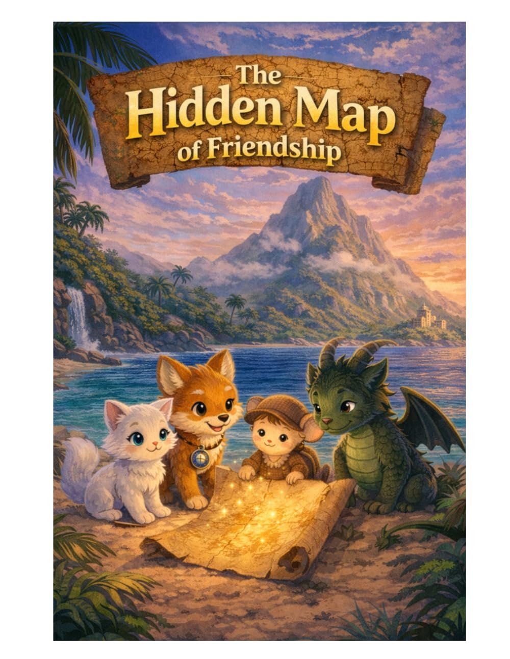 The Fantasy Animals and the Hidden Map of Friendship: A Magical Coloring Book with Audio Story (The Fantasy Animals Series)