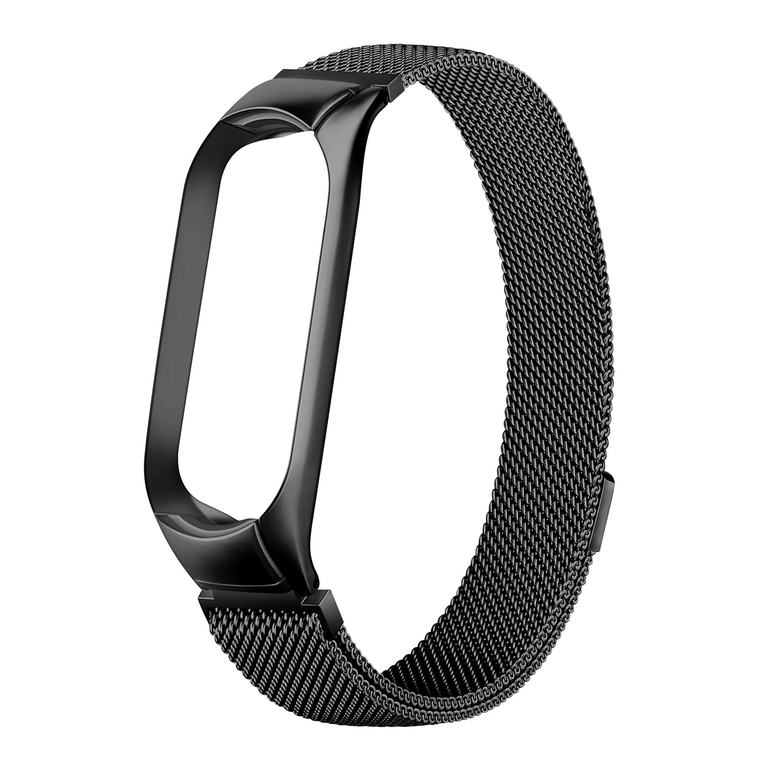 Tobfit Magnetic Strap Compatible for Xiaomi Mi Band 4 / Mi Band 3, Stainless Steel Chain Strap with Magnetic Buckle, Sport Replacement watchstrap for Women Men (Black) (B0CD2B56GY) Amazon Price History, Amazon Price Tracker