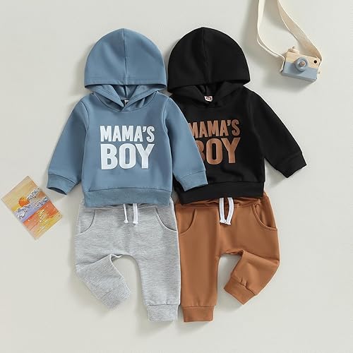 Vista 2 de Mamas - Ropa para niños pequeños, sudadera con capucha para otoño e invierno