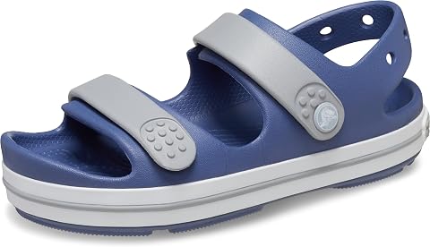Crocs Unisex Çocuk Crocband Cruiser Sandal K/T Bijou Blue/Light Grey Terlik