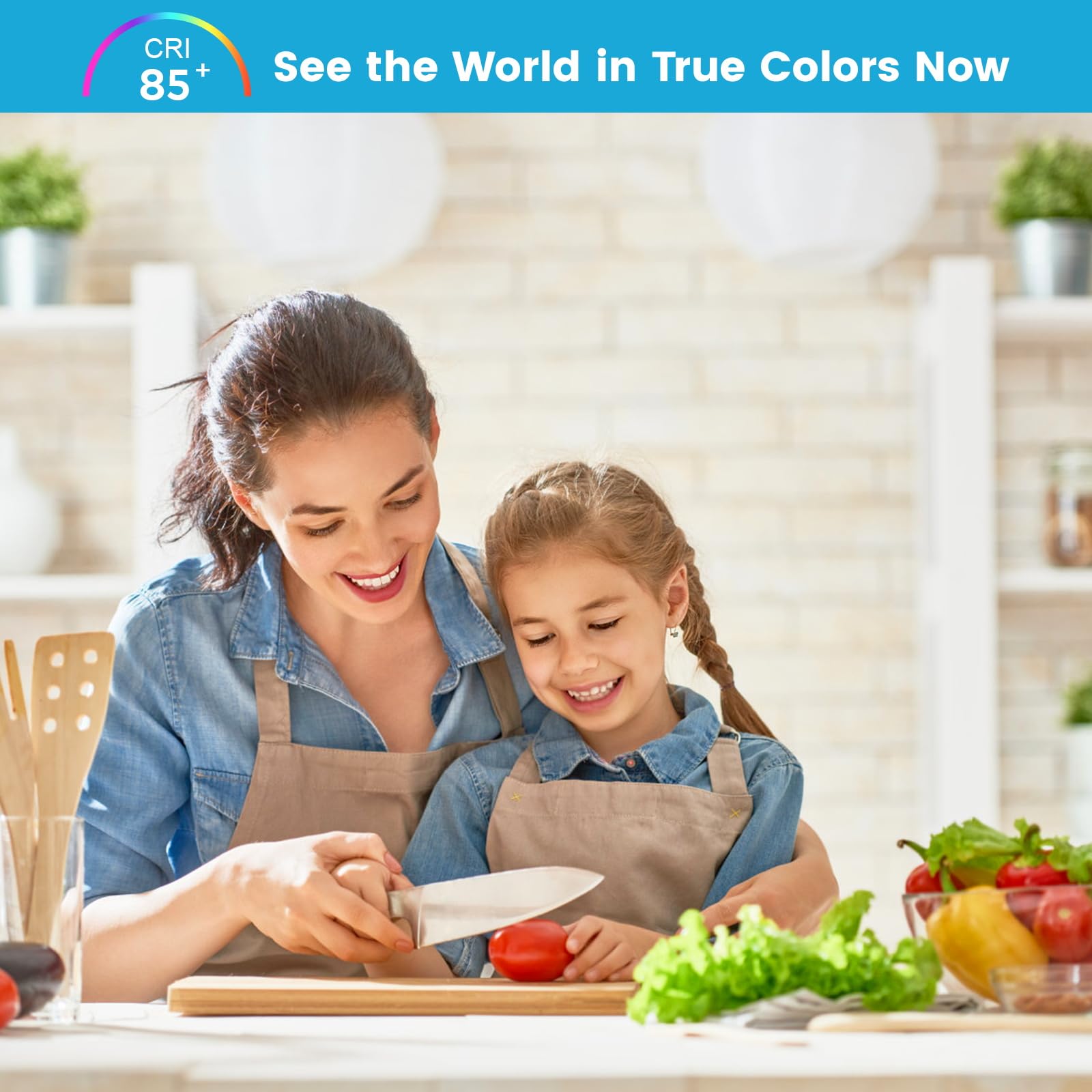 Torkase A19 LED Light Bulbs 60-80 Watt Equivalent 9 Watt 800 LM Bright Standard LED Bulbs Non-Dimmable E26 — view 5