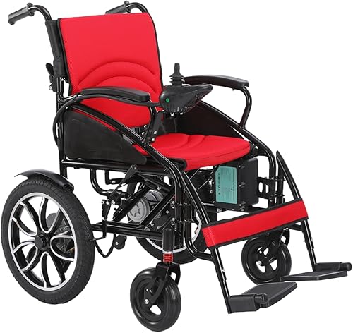 Miniatura 15 de Rubicon Silla de ruedas eléctrica plegable todo terreno DX01, motor de 500 W, rango de 12 millas, capacidad de 300 libras. Duradera, potente. Silla