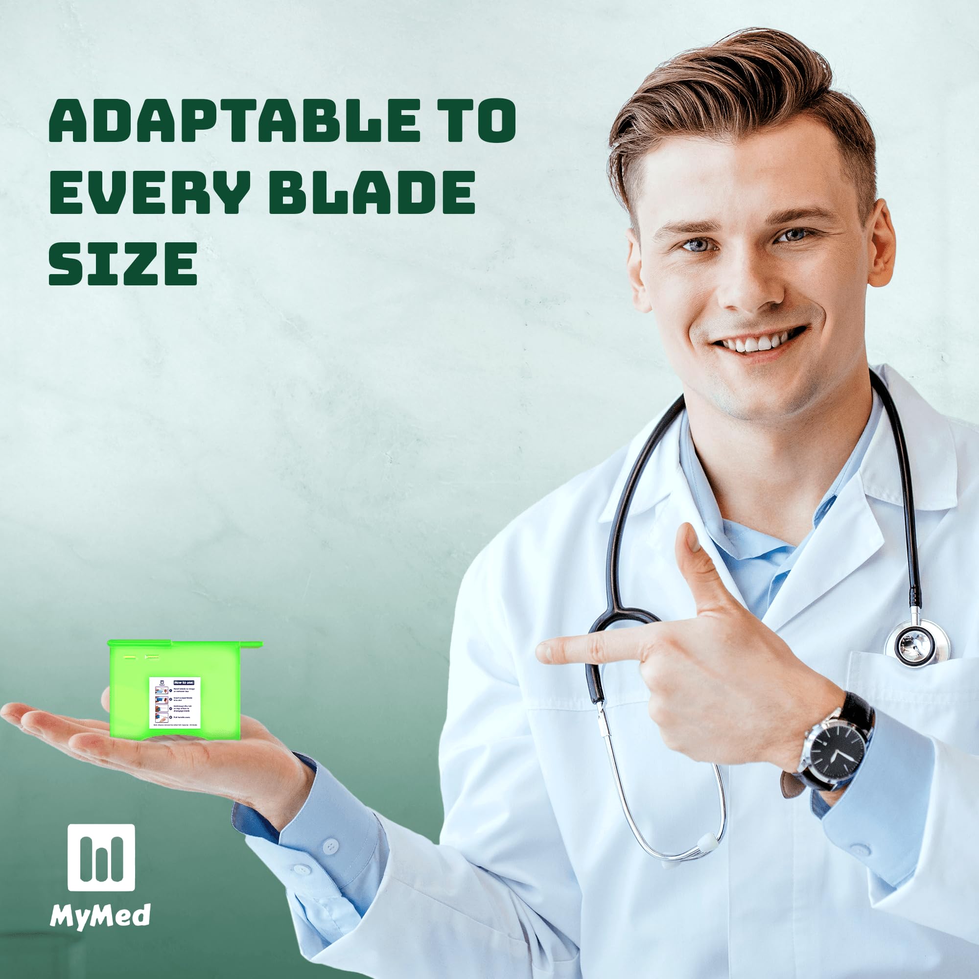 MyMed Scalpel Blade Remover - Safe, Easy-to-Use, Compact, and Efficient Blade Disposal - for Dermaplaning Razor Blade Remover Box Dermaplane Blade Remover Box Use for Safe Experience — Amazon image 5