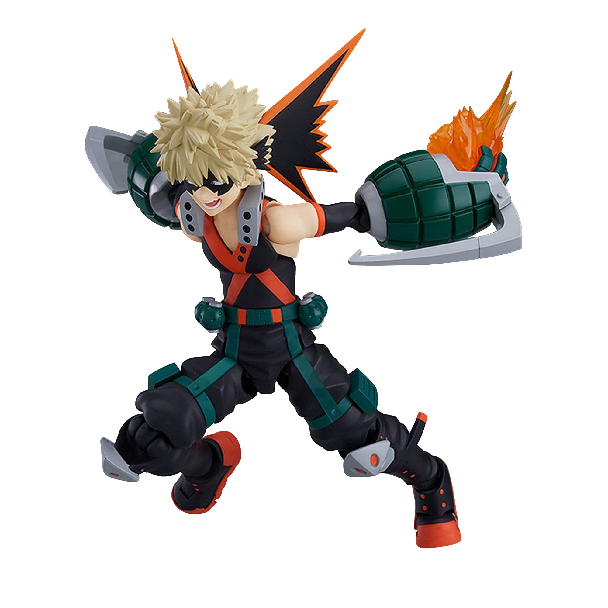 Zhongkaihua MHA - Figura de acción Bakugo Katsuki con accesorios, adorno de escritorio, modelo Bakugo Katsuki, figura movible articulada, cara intercambiable, figura de anime, coleccionables