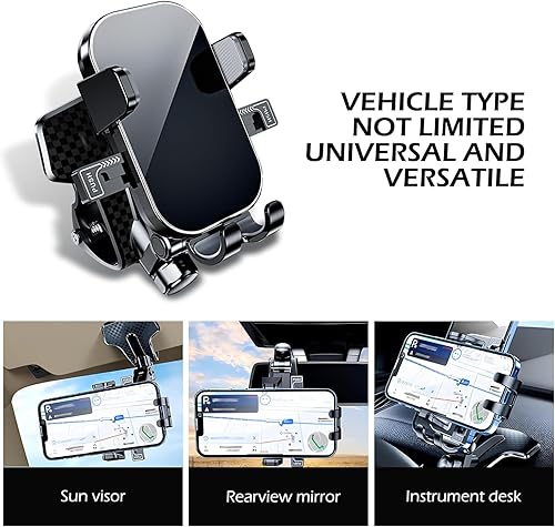 Miniatura 7 de 1 soporte para teléfono celular para salpicadero, soporte giratorio de 360 grados, soporte de navegación multifuncional antideslizante para consola