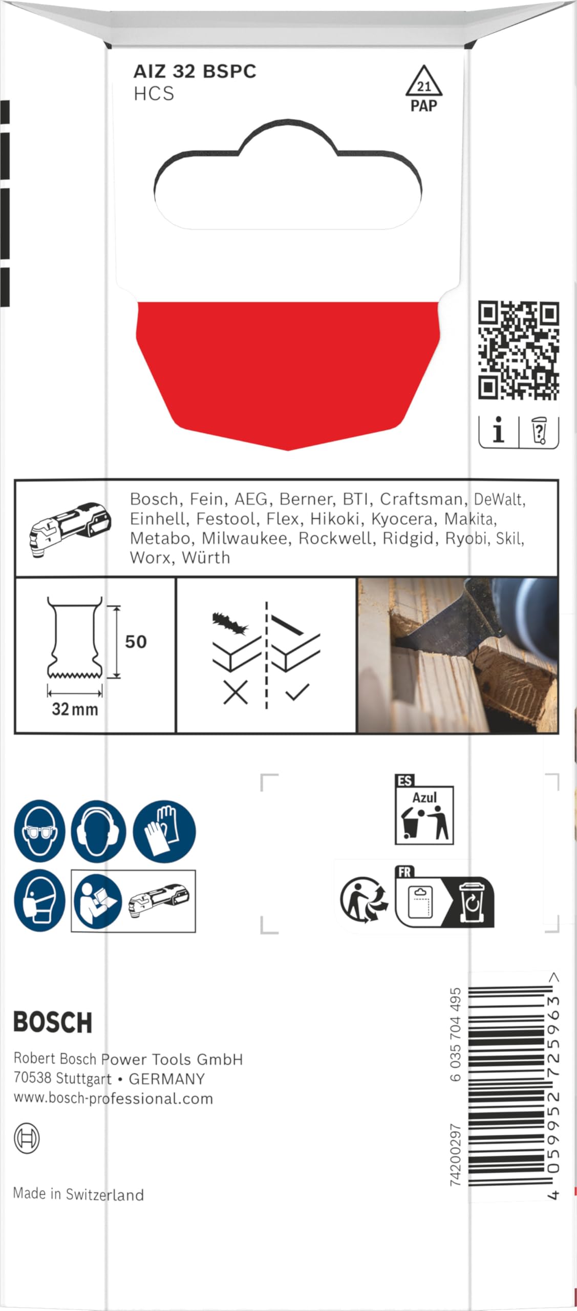 Bosch 5x Brzeszczot do cięcia wgłębnego AIZ 32 BSPC