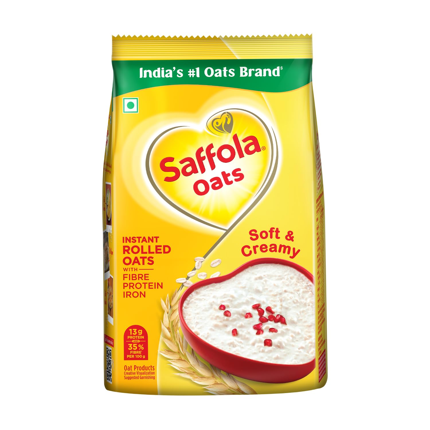 Saffola Oats, 1kg, 13g High Protein, 10g High Fibre