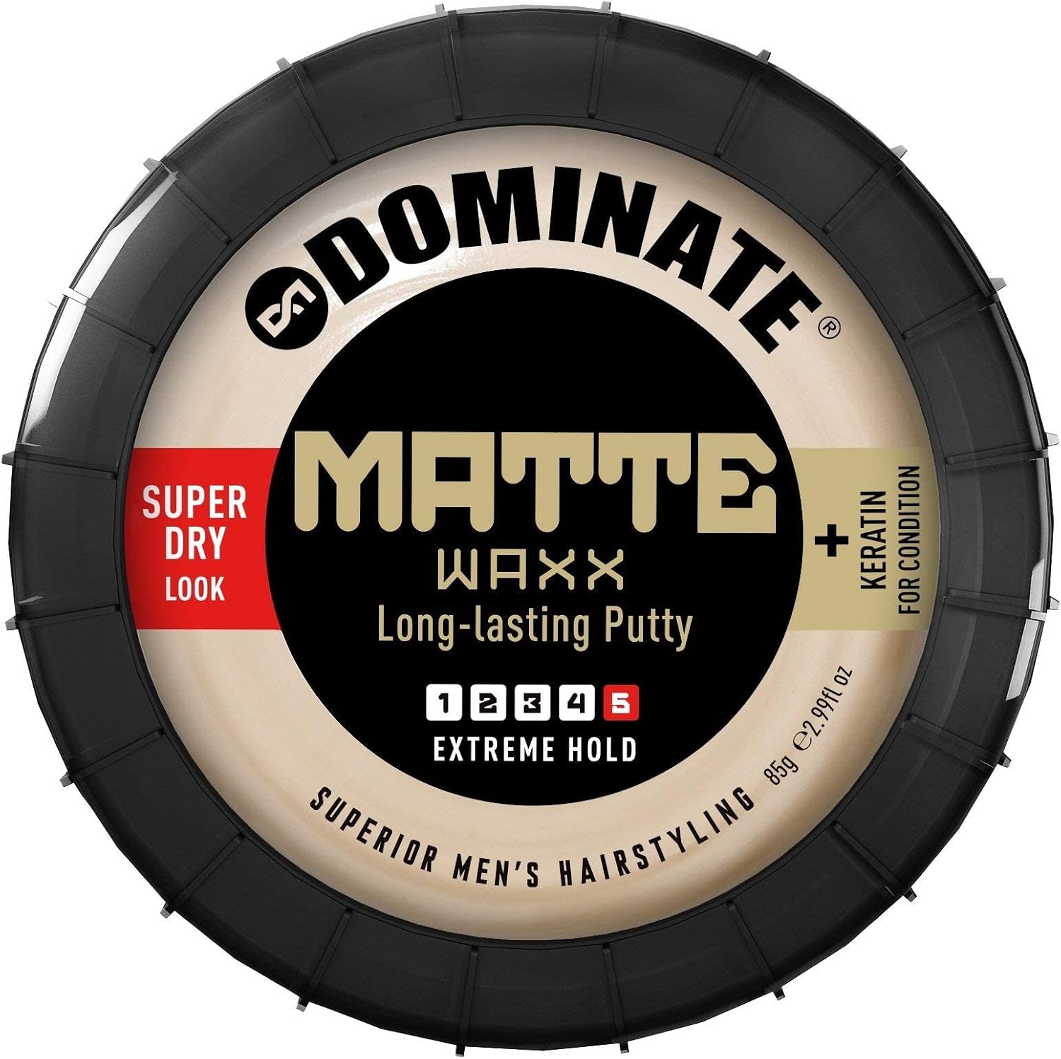 Dominate Matte Waxx Hair Styling Wax With Keratin, Salon Series, Strong