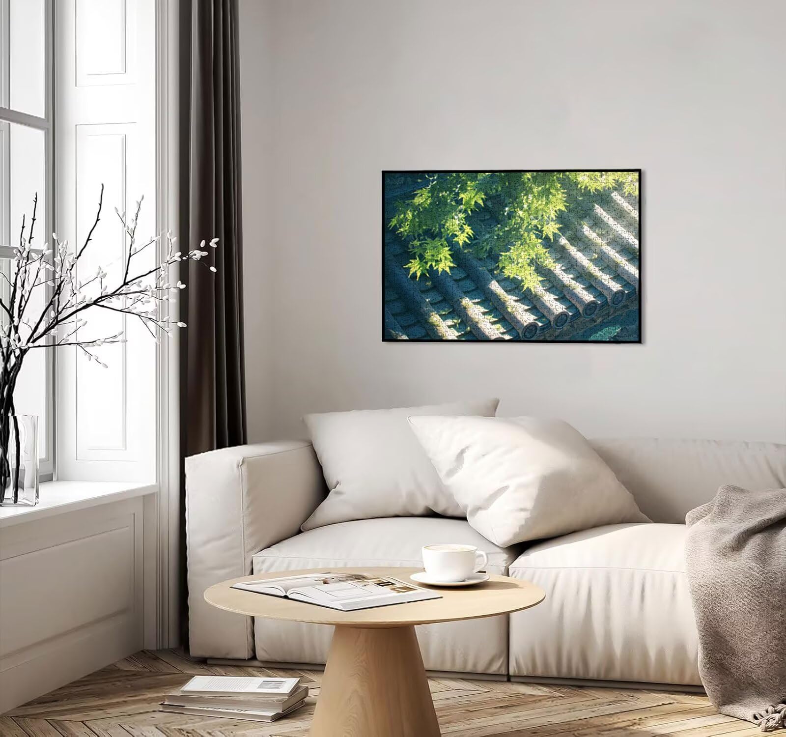 Puzzle dla dorosłych, 5000 elementów, zielony dach, wyzwanie dla rodziny, do zabawy, rękodzieło, puzzle, gry zręcznościowe dla dorosłych, wyzwanie dla przyjaciół, R2KH551