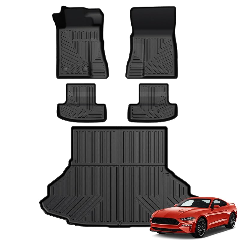 Kit de Tapetes Automotivos em TPE com Tapete de Porta-Malas para Ford Mustang 2015–2023 GALVAGNITE