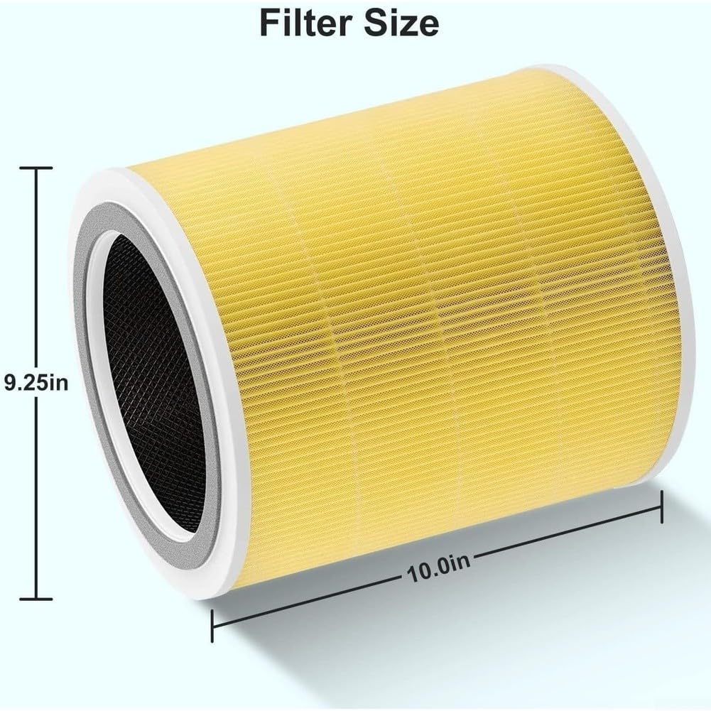 Core 400S - Filtro di ricambio con tecnologia H13 True HEPA, strato di carbone attivo 3 in 1, per eliminare gli odori di allergeni, polvere, fumo