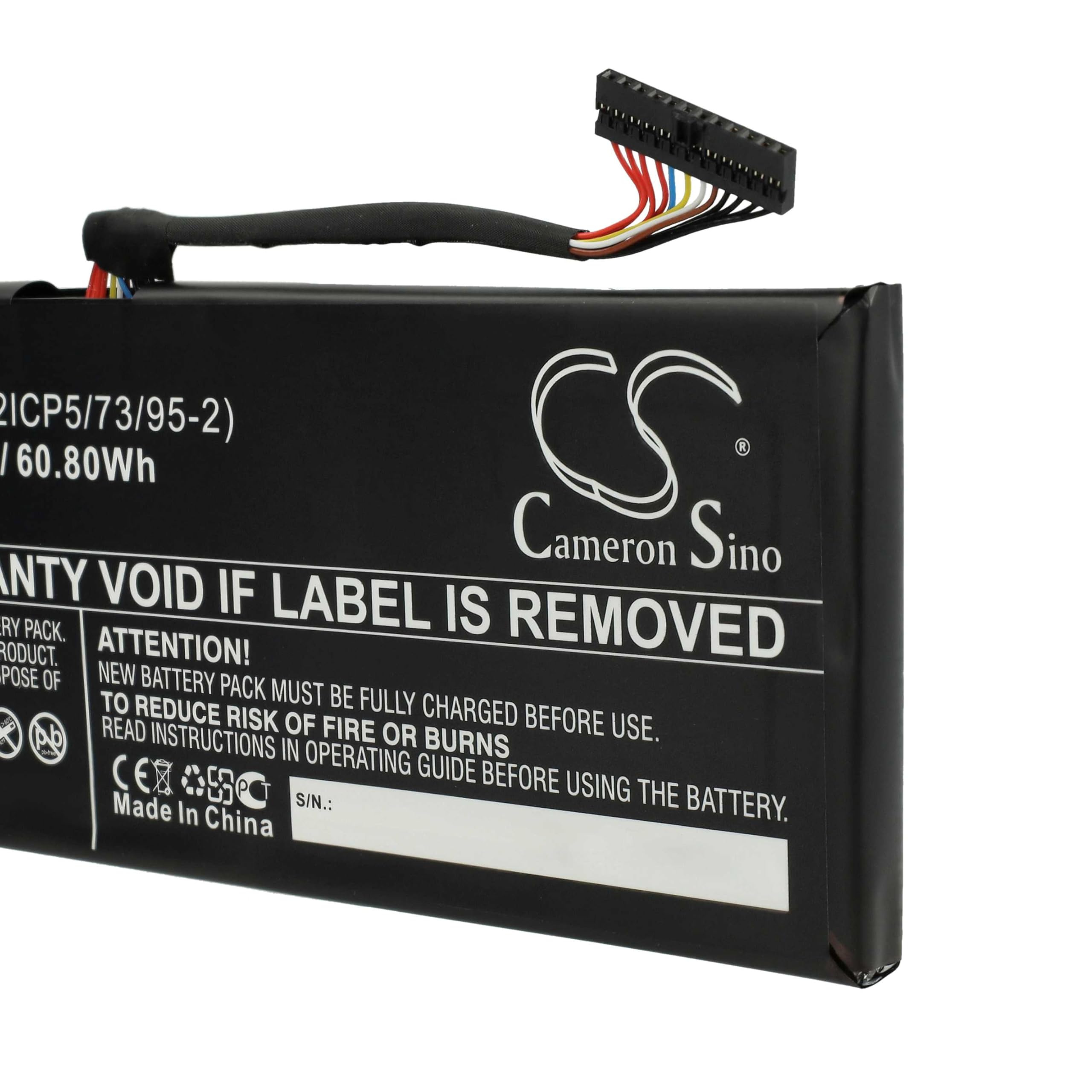 vhbw Batería reemplaza MSI BTY-M47 para Notebook (8000 mAh, 7,6 V, Li-Ion)