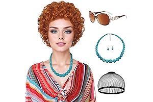 Mrs Roper Wig and Accessories: A Redhead's Delight