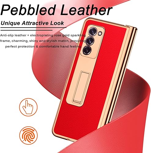 Miniatura 5 de Miimall Funda compatible con Samsung Galaxy Z Fold 2 con S Pen, lápiz capacitivo con soporte para bolígrafo, cubierta de pantalla, soporte plegable